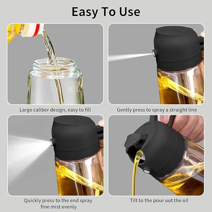 2-in-1 Oil Sprayer Bottle – 500ml