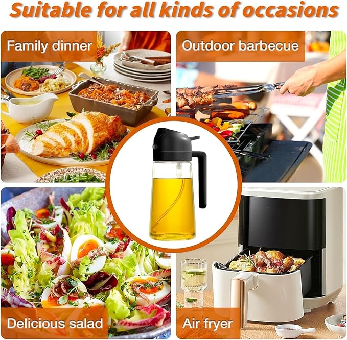 2-in-1 Oil Sprayer Bottle – 500ml