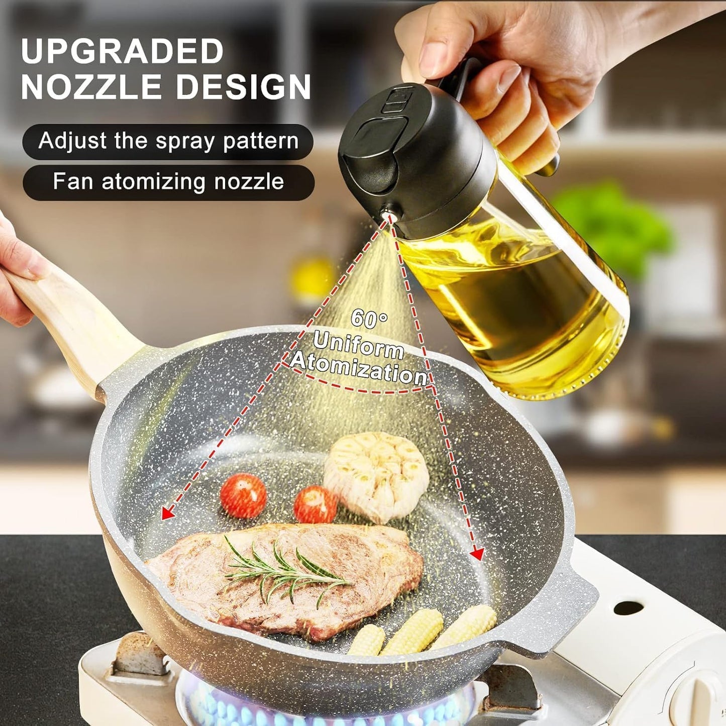 2-in-1 Oil Sprayer Bottle – 500ml